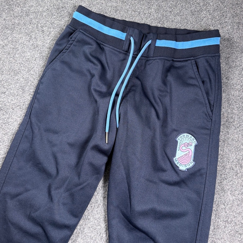 Forward Madison FC Jogger Sweatpants Men Size M Navy Blue Soccer Flamingo Crest